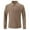 Khaki, variant on Jalioing Men's Long Sleeve Casual Golf Shirt Business Fashion Collared Button Shirts Solid Color Work Tops