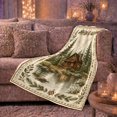 thumbnail image 6 of Rustic Pine Log Cabin Retreat Wilderness Woodland Scene, Peaceful Mountain Lake Scene, Warm Flannel Blanket for Cabin and Lodge, Outdoor Lovers Camping Gift, Artistic Home Decor, 6 of 9