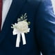 thumbnail image 4 of 2x Corsage de Pecho Sunnimix Accesorios de Traje Formal Boutonniere Flor en el ojal, 4 of 8