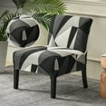 thumbnail image 2 of CIYISON Removable Armless Sofa Cover Color Print Stretch Slipper Chair Slipcover for Home and Hotel Use Removable, 2 of 6