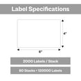 thumbnail image 5 of SSBM 4x6 Fanfold Thermal Transfer Labels, Must Have Thermal Ribbon (Not Included), 120000 Labels Total, 60 Stacks, 2000 Per Stack, 5 of 6
