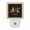 Black, variant on Chinese Calligraphy LED Night Light, Oriental Vintage Minimalist Yellow Golden Night Lights plug into Wall with Smart Sensor Dusk to Dawn Sensor for Nursery Bedroom 2.95x4.5in