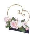 thumbnail image 1 of Stand de boda Anillo de bodas de anillo de bodas Decoración de telón de fondo, decoración de flores artificial elegante soporte para el anillo de Rosa, 1 of 8