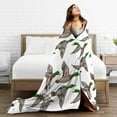 thumbnail image 6 of Mallard Duck Blanket Funny Throw Blanket, Soft Cozy Flannel Throw Blanket for Conch Sofa Bed,Super Soft Throw Blankets for All Season Adult Kids Teens Duck Lovers 60x50 in, 6 of 6