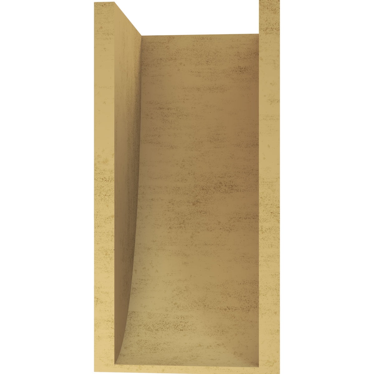 9"W x 9"D x 18"H Wide Durham Rough Cedar Woodgrain TimberThane Corbel, Primed Tan