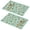 Pioneer Flower Floral, variant on Placemat, Pioneer Flower Floral Print Pattern Place Mats Table Mat Set Of 2, PVC Washable Placemats for Party Kitchen Dining Decoration, 18x12 Inch, Fade Resistant