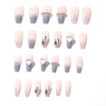 thumbnail image 1 of Punta francesa para uñas largas, 24 piezas de uñas postizas de ataúd, cobertura completa, pegamento para uñas, 1 of 5