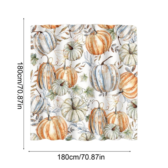 Chmadoxn Décorations d'Halloween, Rideau de Douche Épaissi Imperméable Ensemble de Tringle Rideau de Douche en Polyester Sans Perçage