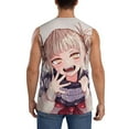 thumbnail image 4 of My Hero Academia Himiko Toga Cute Men's Tank Top Lightweight Summer Sleeveless Tee Shirt Muscle Tank Tops Workout T-Shirts Casual Athletic Undershirts, 4 of 7