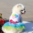 thumbnail image 3 of Primavera Verano mascota perro gato cachorro tutú princesa vestido corazón impreso falda de encaje ropa para mascotas Namotu CZCW-ZC439-1, 3 of 7