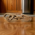 thumbnail image 6 of Delby Table Top Decor Sculpture, Wood Chain Link Design, Natural Brown Wood, 6 of 6