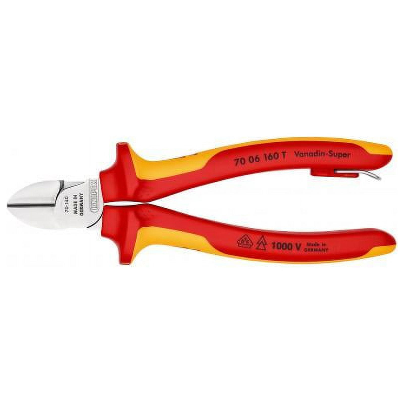 Knipex 70 06 160 T Diagonal Cutters-1000V Insulated-Tethered Attachment