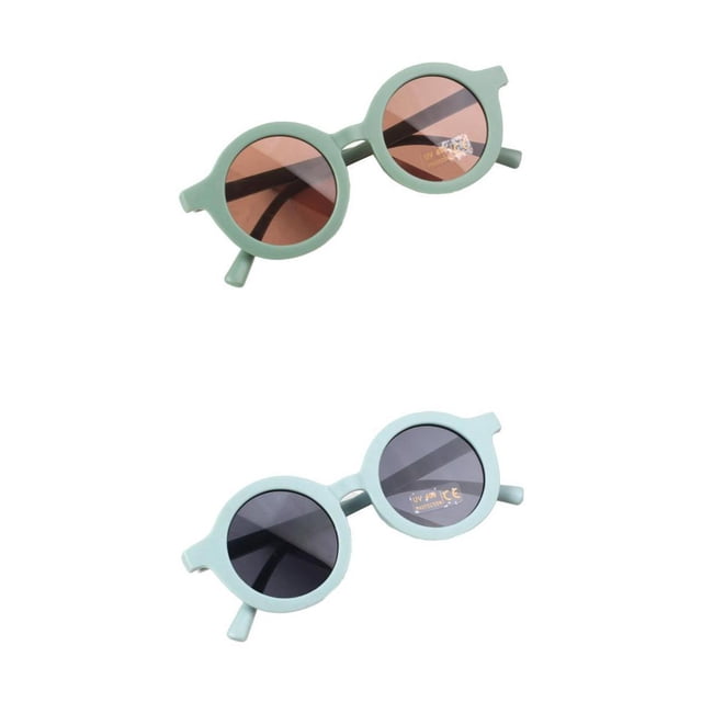Gafas de Sol para Niños Gafas Redondas Protectoras Lentes Polarizadas Antirreflejo Material PC Protegen Contra Rayos UV Adaptadas para Playa Viajes