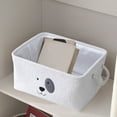 thumbnail image 6 of Foldable Fabric Storage Basket with Handles, Home Organization Storage Bin, Clothes and Toys Organizer, 40x30x20cm Cloth Material for Bedroom and Living Room, Collapsible Laundry Hamper, 6 of 6
