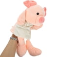 thumbnail image 2 of Marioneta de mano de cerdo, muñeco de cerdo de peluche interactivo, juguete de juego de rol para niños, juguete de marioneta de mano rellena, 2 of 5