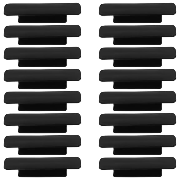 Luxshiny 20Pcs Black Adhesive Cabinet Pulls No Drill Installation for Home Furniture