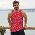 thumbnail image 6 of Fotbe Gold Pinecone Merry Christmas A Pattern Men's Quick Dry Workout Tank Top Gym Muscle Tee Fitness Bodybuilding Sleeveless T Shirt Breathable Workout Shirt-4X-Large, 6 of 9