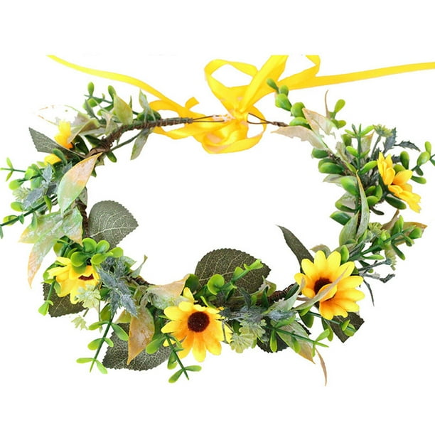1 pieza de corona de arte floral con estilo aro para la cabeza, accesorio para el cabello para tomar fotos, para niñas, mujeres, novias