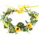 thumbnail image 1 of 1 pieza de corona de arte floral con estilo aro para la cabeza, accesorio para el cabello para tomar fotos, para niñas, mujeres, novias, 1 of 5