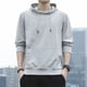 thumbnail image 1 of Men Casual Plain Pullover Hoodies Hooded Sweatshirts Long Sleeve Jumper Tops, 1 of 8