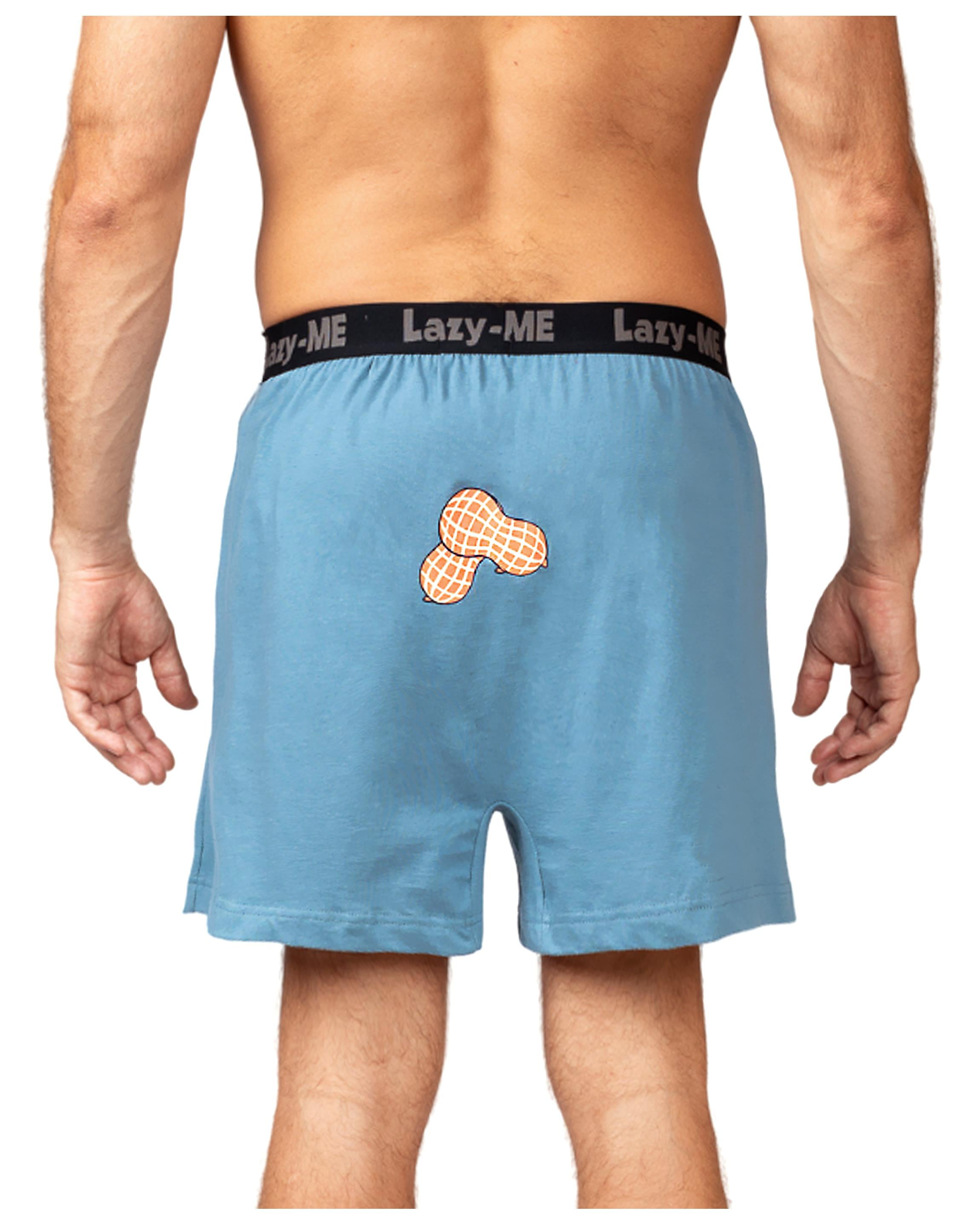 New Mens LAZY ONE BOXERS UNDERWEAR Funny Blue Squirrel Nuts Nice