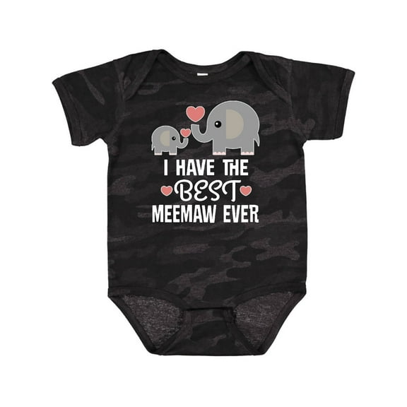 Inktastic Best Meemaw Ever Grandkids Boys or Girls Baby Bodysuit
