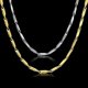 thumbnail image 1 of Collar de cadena de acero inoxidable de 3 mm, collar de hip hop, cadena de 45,50,55,61,68 cm, collar de roca, accesorios para hombres y mujeres --- Código de producto 44470, 1 of 5