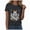 Grey, variant on TOWED22 Fall Shirts for Women Halloween Bow Ghost Flower Graphic Tees Spooky Season Tops Cute Autumn Halloween T-Shirt(Wine,XXL)