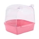 thumbnail image 2 of Caja de Baño de aves para mascotas, jaula de ducha para loros, jaula de ducha de baño transparente para periquitos, pájaros pequeños y medianos, canar, 2 of 10