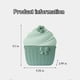 thumbnail image 3 of Caja para dulces con forma de cupcake | Bandeja de 5 compartimentos para dulces, galletas y fruta | Contenedor para guardar alimentos para fiestas y Navidad | 28 x 23 x 7,5 cm, 3 of 7