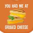 thumbnail image 4 of Inktastic You Had Me at Grilled Cheese Sandwich Boys or Girls Baby Bib, 4 of 4