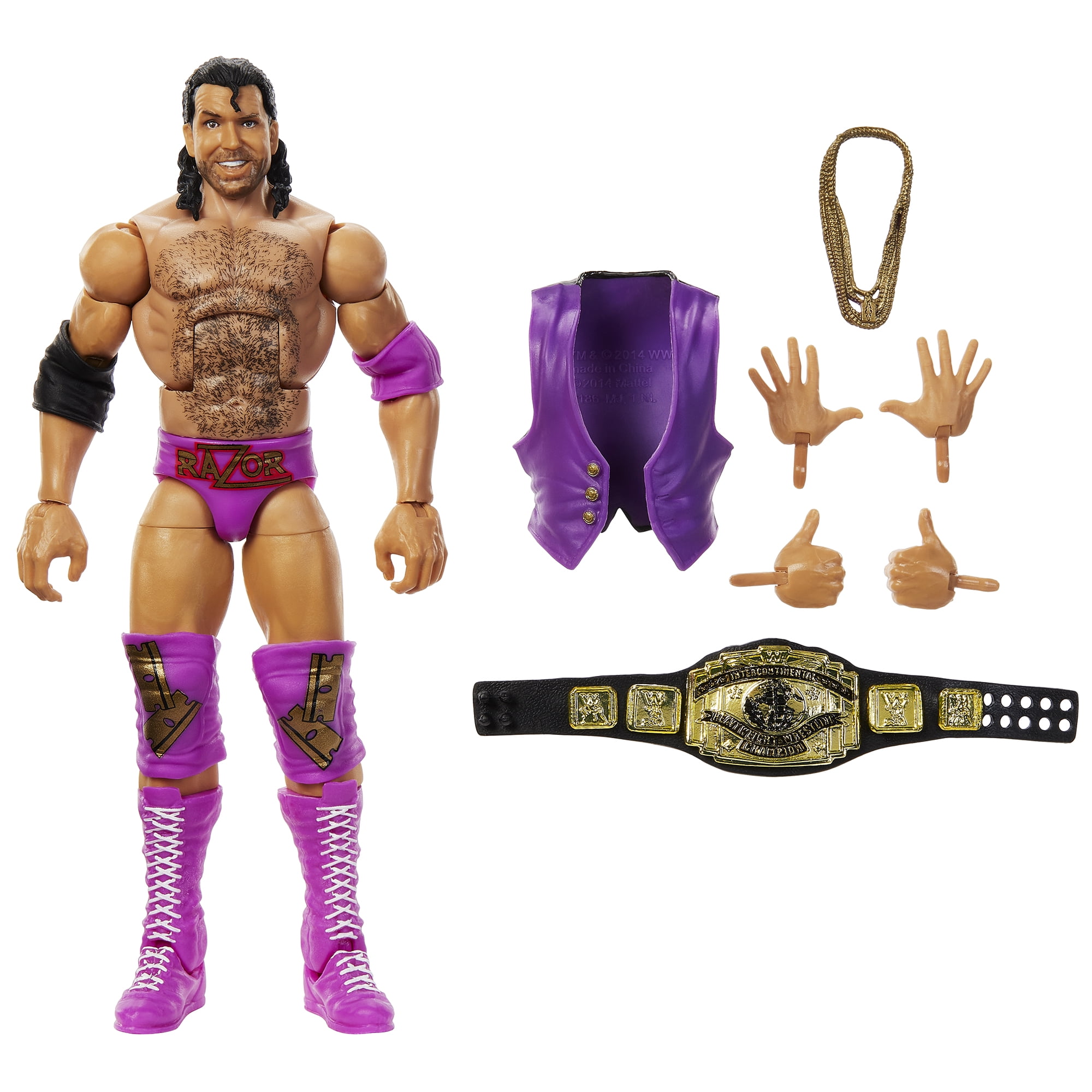 Razor Ramon (Purple) - WWE From the Vault Ringside Exclusive Series 4 Mattel WWE Toy Wrestling Action Figure