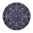 thumbnail image 2 of PIKWEEK Mandala Ethnic Round Fitted Tablecloth  Fitted Table Cloth for Round Table Waterproof Wipeable Round Elastic Table Cloth Circular Table Cover with Elastic Edge, 2 of 7