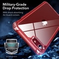 thumbnail image 3 of Funda de teléfono ESR Air Armor Clear Red para iPhone SE (2022), 3 of 9