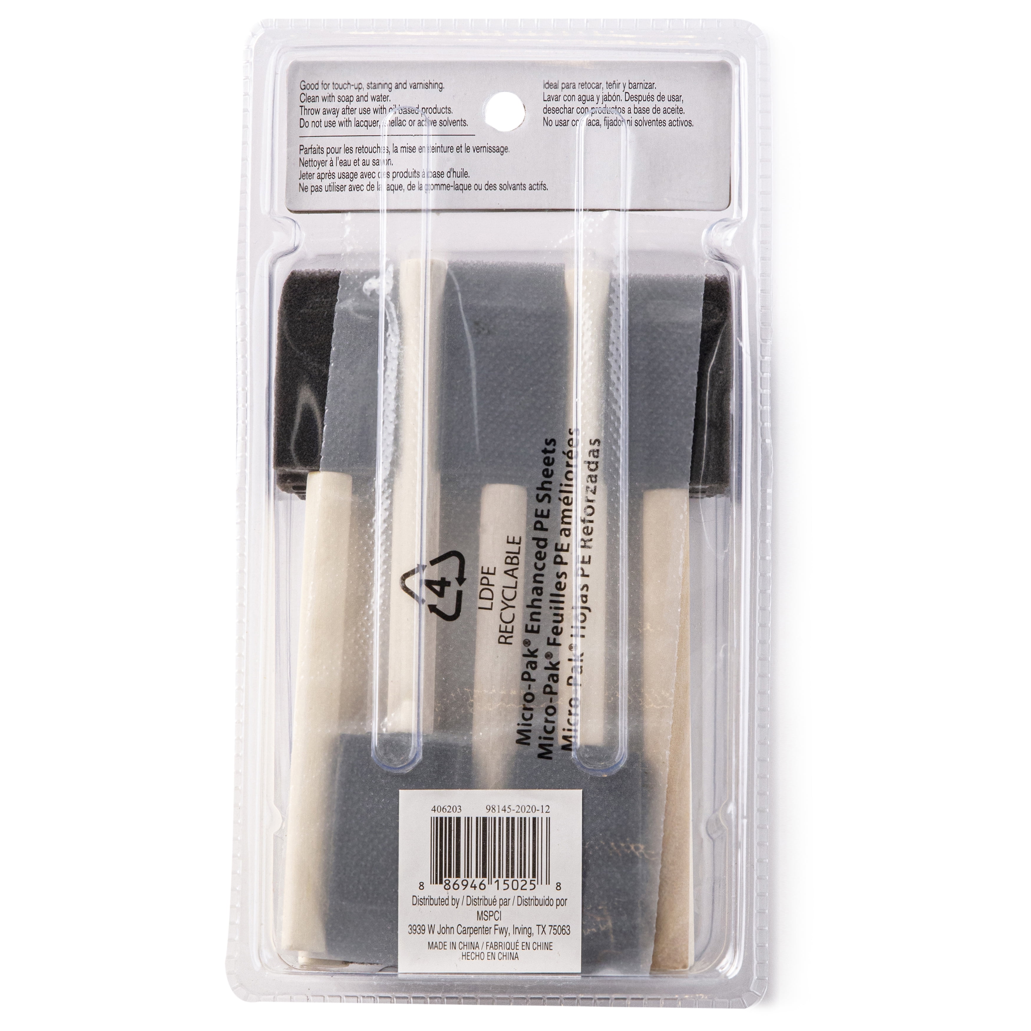 Craft Smart 1" Foam Brush Set Value Pack, 12 Packs: 20 ct. (240 total)