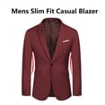 thumbnail image 3 of COOFANDY Men's Slim Fit Casual Blazers Lightweight Sport Coats One Button Suit Jackets, 3 of 6