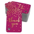 thumbnail image 1 of Inkdotpot Gold Foil Paper Hang Tags ThankYou Bridal Shower-Baby Shower-Retirement-Wedding-Birthday Favor Tags 50 Pack, 1 of 6