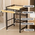 thumbnail image 4 of SHUO Y - Over The Washer Storage Shelf, Washing Machine Storage Utility Rack with Countertop, Washing Machine Storage Stand, Wooden Color, 4 of 10
