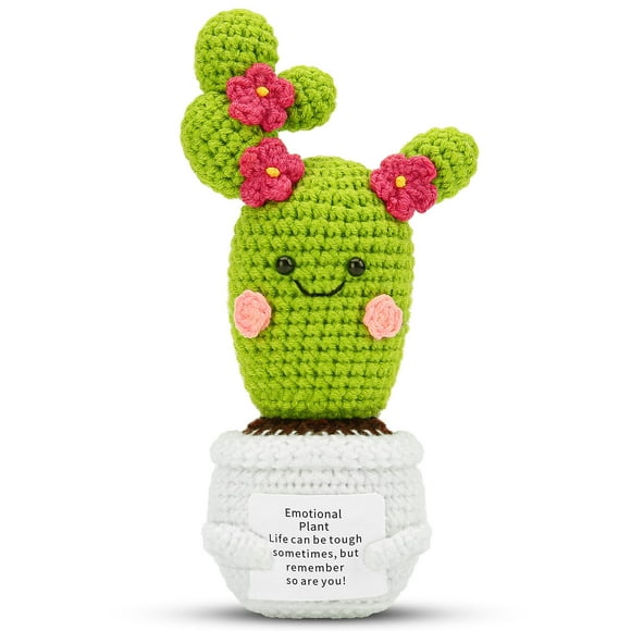 Muñeca de pepino divertida hecha a mano de Emotional Pickle Hoedia, regalo