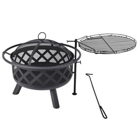 Landmann Patio Lights Fire Wave Outdoor Fire Pit With Cooking