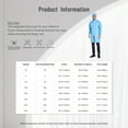 thumbnail image 5 of Sxiwei Unisex Mens Womens Long Sleeve Hooded Workshop Uniforms Anti-static Medical Lab Coats Workwear Blue 3XL, 5 of 5