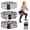 4833#, variant on MROOBEST Non-Slip Fabric Resistance Bands Set – 6-Pack Booty & Strength Training Bands for Home Gym Pilates Exercise – Heavy/Medium/Light Workout Loops – Multiple Colors Light Gray Black