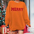 thumbnail image 2 of Christmas Sweatshirt for Women 2025 Funny Plus Size Print Tops Crewneck Long Sleeve Xmas Holiday Shirts, 2 of 4
