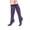 Purple, variant on Women Striped Knee High Socks, Festive Holiday Warm Long Socks, Soft Stretch Knee‑Length Socks for Daily & Christmas Party
