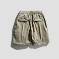 thumbnail image 4 of Work Shorts Men Casual Fashion Multiple Pockets Half Shorts Pants Sports Elastic Mid Waist Shorts Cargo Work Shorts Khaki 3XL, 4 of 6
