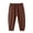 Brown, variant on Asxite Toddler Boys Pants Solid Faux Linen Tapered Elastic Waist Pocket Breathable Sweatpants 5-15Y