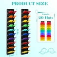 thumbnail image 4 of Lumikrypt 2 Pack Hat Organizer for Baseball Caps, Wall Mounted Hat Rack with Spring Clips, Adhesive or Screw-In Cap Holder for Closet & Door, Holds 20+ Caps, Black, 4 of 7