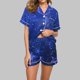 thumbnail image 2 of Blusas para Mujeres Casual Cuello en V Impresión de Manga Corta Blusa Y Pantalones Cortos Dos Piezas Pantalones Conjunto, 2 of 4