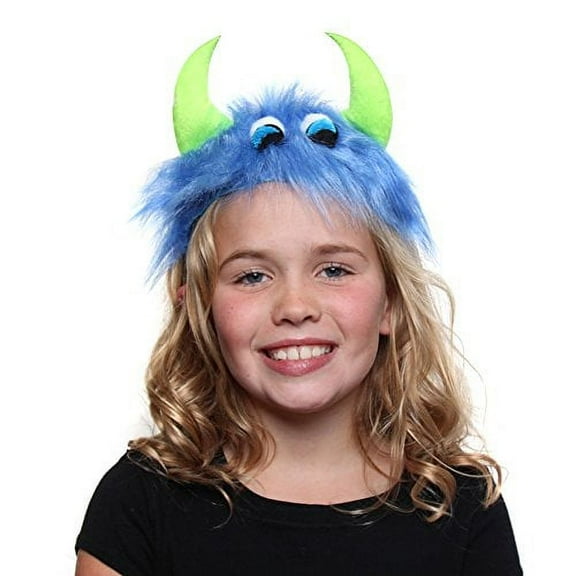 Making Believe Blue & Green Furry Monster Headband