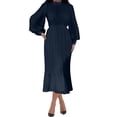 thumbnail image 2 of Gspmoly Robes pour Femmes, Robe Satinée Haut de Gamme à Manches Longues et Coupe Ample pour Femmes, Robe de Soirée Élégante et Élégante pour Femmes, Robes Formelles pour Femmes jusqu'à 65 % de Rabais, 2 of 9
